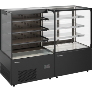 Витрина кондитерская Carboma KC71-130 VV 0,9-2 (9005) открытая - Изображение 2