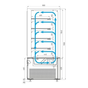 Витрина кондитерская Carboma KC78-150 VV 1,5-1 (9005) - Изображение 13