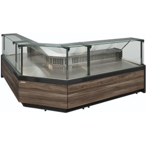 Витрина холодильная Carboma GC111 SM 2,5-1 (1008 Темный дуб) (газлифт, без боковин) - Изображение 4