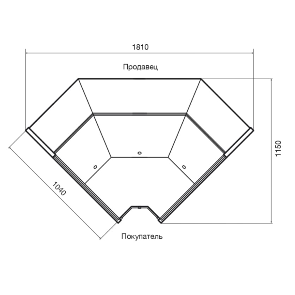Витрина холодильная Dazzl Galaxy 080 Plug-in ЗУ 90 Self динамика