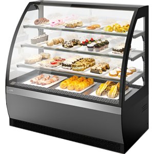 Витрина кондитерская Chilz VETE 130 серый матовый, шлифованная нержавейка