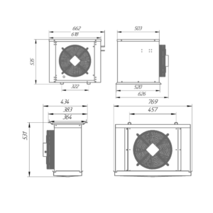 Сплит-система холодильная низкотемпературная Intercold LCM 316 FT Evolution (опция -30° С) - Изображение 3