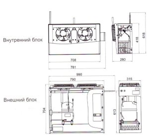 Сплит-система холодильная среднетемпературная Polair SM 226 M - Изображение 2