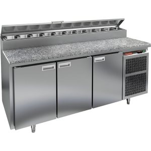 Стол холодильный для пиццы HiCold PZ2-111GN (1/6) M камень