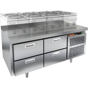 Стол морозильный HiCold SN 22/BT LT О под тепловое оборудование