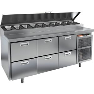 Стол холодильный для пиццы HiCold PZ1-222GN (1/3H)