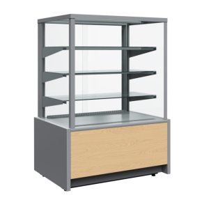 Витрина кондитерская Carboma KC70 N 1,3-1 Light Паттерн (0106 Седой дуб) нейтральная