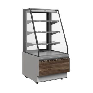 Витрина кондитерская Carboma KC70 VM 0,9-2 Standart Паттерн открытая (0108 Темный дуб)