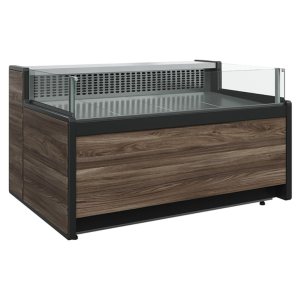 Витрина холодильная Carboma GC111 SM 1,25-2 (открытая) (1008 (Темный дуб))