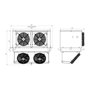 Моноблок холодильный среднетемпературный Intercold MMCM-231/220 FT T - Изображение 2